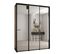 Armoire Davos 2 À Portes Coulissantes 190x60x235.2 Cm - 3 Portes - Noir