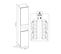 Meuble Colonne Suspendu De Salle De Bain Aruba Craft 800 Chêne 35 X 170 Cm