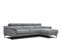 Canapé D'angle Droit 4 Places Tissu Gris  - Fiero