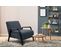 Fauteuil Fixe Tissu Bleu - Kobe