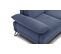 Canapé Droit 2 Places Tissu Bleu Cobalt - Lori