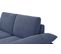 Canapé Droit 2 Places Tissu Bleu Cobalt - Lori