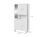 Armando Armoire De Salle De Bain 5 Portes L 88 Cm - Blanc Mat