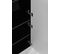 Meuble Colonne Suspendu De Salle De Bain Madis Noir 35 X 136 Cm B