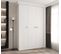 Armoire 3 Portes Como 1 - 150x40x245.5 Cm (blanc/or)