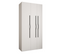 Armoire 3 Portes Como 2 - 120x40x245.5 Cm (blanc/noir)