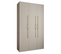 Armoire 3 Portes Como 2 - 120x40x245.5 Cm (cachemire/or)