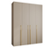 Armoire 4 Portes Como 3 - 190x50x245.5 Cm (cachemire/or)