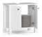 Meuble Lavabo Vine Blanc 64 Cm 2 Portes Couleur Blanc 1 Étagère 64x35x60 Cm