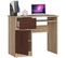 Bureau D'ordinateur Gauche Piksel Sonoma 90 Cm 1 Porte 1 Tiroir Façade Wengé 3 Étagères