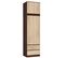 Surmeuble Pour Armoire S60 Wengé 60 Cm 2 Portes Façade Chêne Sonoma 2 Étagères 60x51x55 Cm