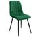 Lot De 2 Chaises Matelassées De Salle à Manger En Velours Sj.9 Vert Bouteille