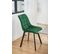 Lot De 2 Chaises Matelassées De Salle à Manger En Velours Sj.28 Vert Bouteille