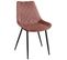 Lot De 2 Chaises Matelassées De Salle à Manger En Velours Sj.0488 Rose