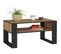 Table à Café Table Basse Domi Chêne Craft 92 Cm Couleur Noir 92x53x45 Cm