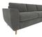 Canapé d'angle convertible méridienne réversible LAGO tissu Apache anthracite 1