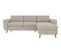 Canapé d'angle convertible méridienne réversible LAGO tissu Malmo beige 05