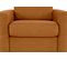 Fauteuil manchettes CURVE NICARAGUA tissu Apache cognac 10