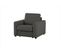 Fauteuil manchettes CURVE NICARAGUA tissu Bergamo graphite 97