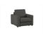 Fauteuil manchettes CURVE NICARAGUA tissu Bergamo graphite 97