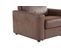 Fauteuil manchettes CURVE NICARAGUA tissu  Gobi  marron 04