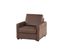 Fauteuil NICARAGUA tissu Gobi marron 04