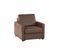 Fauteuil NICARAGUA tissu Gobi marron 04