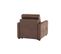 Fauteuil NICARAGUA tissu Gobi marron 04