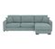 Canapé d'angle convertible pack standard NICARAGUA tissu bergamo lichen 72