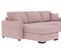 Canapé d'angle convertible pack standard NICARAGUA tissu enjoy rose 19