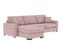 Canapé d'angle convertible pack standard NICARAGUA tissu enjoy rose 19