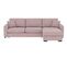 Canapé d'angle convertible pack standard NICARAGUA tissu enjoy rose 19