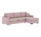 Canapé d'angle convertible pack standard NICARAGUA tissu enjoy rose 19