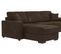 Canapé d'angle convertible pack standard NICARAGUA tissu gobi marron 04