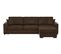 Canapé d'angle convertible pack standard NICARAGUA tissu gobi marron 04