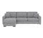 Canapé d'angle convertible pack standard NICARAGUA tissu malmo gris 90