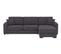 Canapé d'angle convertible pack standard NICARAGUA tissu apolo anthracite