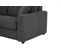 Canapé convertible 3 places pack Standard  NICARAGUA tissu Love anthracite