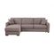 Canapé d'angle convertible pack standard NICARAGUA tissu Crown taupe