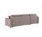 Canapé d'angle convertible pack standard NICARAGUA tissu Crown taupe