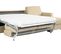 Canapé d'angle convertible pack standard NICARAGUA tissu Bergamo mastic