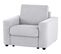 Fauteuil manchettes CURVE NICARAGUA tissu Crown gris 17