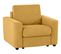 Fauteuil manchettes CURVE NICARAGUA tissu Crown curcuma