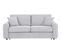 Canapé convertible 3 places pack Dreaméa NICARAGUA tissu Crown gris 17