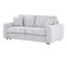 Canapé convertible 3 places pack Dreaméa NICARAGUA tissu Crown gris 17