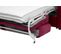 Canapé convertible 3 places pack Dreaméa NICARAGUA tissu Crown lie de vin 6