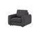 Fauteuil manchettes Kara NICARAGUA tissu enjoy graphite