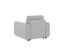 Fauteuil manchettes Kara NICARAGUA tissu enjoy gris