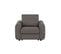 Fauteuil manchettes Kara NICARAGUA tissu enjoy marron