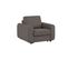 Fauteuil manchettes Kara NICARAGUA tissu enjoy marron